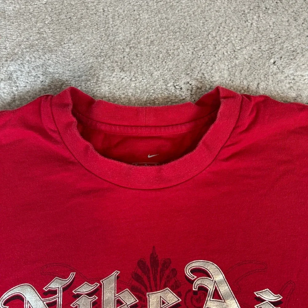 Nike Air Graphic T-Shirt Mens Medium Red Short Sleeve Basketball Since‎ 1982 Tee